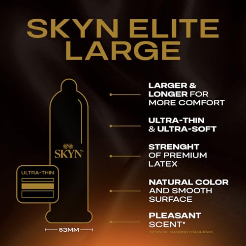 SKYN Elite Large Non-Latex Condoms, 36 Count