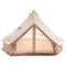 S'more Bello 4-Person Canvas Camping Tent, 4-Season Bell Tent Yurt Tent, Waterproof and Windproof Glamping Tent, Hot Tent with Stove Jack, Ideal for Family Camping, Hiking, Backpacking