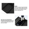 Couch Cup Holder Tray, Multifunction Silicone Sofa Arm Cup Holder, Ideal Replacement for Coffee Table, can Store Mobile Phone, Remote Control(Black)