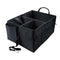 Trunk Organizer for Car SUV Storage with Two Handles and Side Pockets, Foldable, Black (Black)