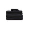 DKNY Quick Dry Cotton Towel Set - 2 Bath, 2 Hand, 2 Washcloths, Black