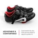 Peloton Cycling Shoes Bike and Bike+ with Delta-Compatible Bike Cleats Black, Red