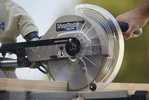 Delta Shopmaster S26-272L Sliding Compound Miter Saw, Black, Silver, 12 Inch