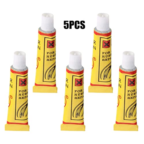 Bicycle Tire Repair Glue,5Pcs Bike Maintenance & Tools, Bike Bicycle Tire Inner Tube Patches Glue Rubber Puncture Repair Tools