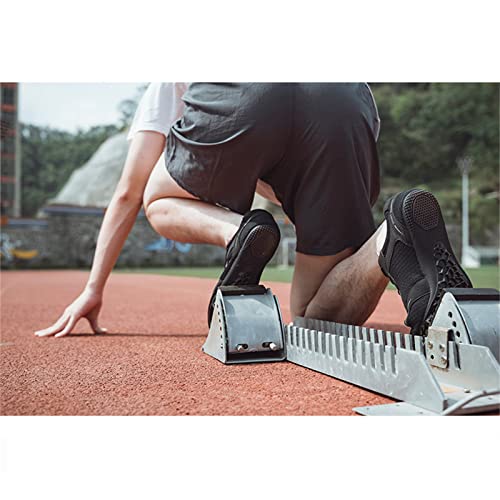 ZHENSI Track and Field Shoes Kids Adult Sprint Spikes Shoes Mesh Lightweight Buffer Unisex,Black,9.5