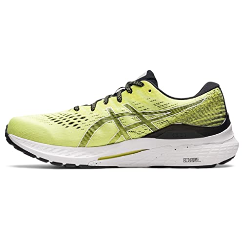 ASICS Men's Gel-Kayano 28 Running Shoes, Glow Yellow/White, 8 US