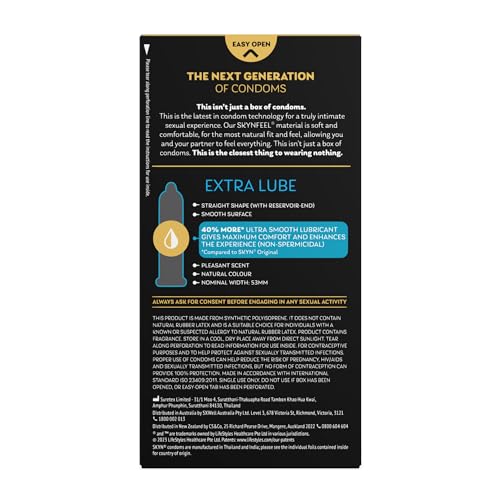 SKYN Extra Lubricated Condom 10 Pack, 10 count