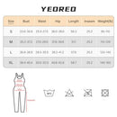 YEOREO Women Long Sleeve Workout Jumpsuit Zip Up Romper Bottom Pants Bodysuit Bodycon Sexy One Piece, Black