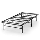 Zinus Smartbase Single Bed Base Frame Foldable Premium Metal Heavy Duty Steel - Folding Bed Platform Mattress Foundation with Under Bed Storage, Black