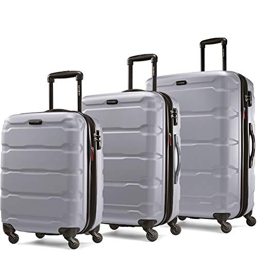 Samsonite Omni PC 3 Piece Spinner Set Platinum, Platinum, One Size, 3-piece Set