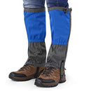 Tinje 1 Pair Leg Gaiters, Waterproof Snow Boot Gaiters Breathable Snake Gaiters Protection Cover Adjustable Anti-Tear Shoe, Blue, One Size