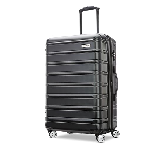 Samsonite Omni 2 Hardside Expandable Luggage with Duel Spinner Wheels, Midnight Black, 3-Piece Set (CO/MED/LG), Omni 2 Hardside Expandable Luggage with Duel Spinner Wheels