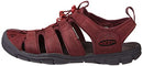 KEEN Women's Clearwater CNX Sandal, Wine Red Dahlia Leather, 9.5 US
