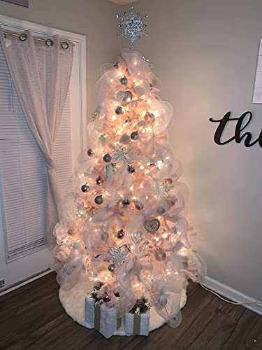 Costway 1.8M Pink Christmas Tree, Artificial Hinged Christmas Tree w/ 617 Tips, Premium Soft PVC Needles, Sturdy Metal Stand, Quick Set Up & Easy Storage, Ideal for Home, Office and Shops