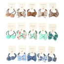 30 Pcs(15 pairs) Baby Girl Hair Ties With Bows 1.2 Inch Small Toddler Girls Ponytail Holders Pigtails Elastic Bands Hair Accessories For Toddler Kids Baby Girls