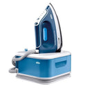 Braun CareStyle Compact Pro IS2565BL, Steam Iron with FreeGlide 3D Technology, iCareMode, Eco and Turbo Modes, Vertical Steaming, Anti-Drip, 1.5L Water Tank, 2400W, Blue