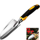 XUTONG Garden Shovel Trowel, Hand Shovel Soft Rubberized Non-Slip Handle for Transplanting Weeding Moving and Smoothing Digging and Planting (Yellow)