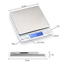 Digital Kitchen Scale, 3000g 0.01oz/ 0.1g Pocket Cooking Scale, Mini Food Scale, Pro Electronic Jewelry Scale with Back-Lit LCD Display, Tare & PCS Functions, Stainless Steel