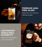 Huckberry Whiskey Peaks Double Wall Beer Stein, 25 oz Capacity, Lead-Free Crystal