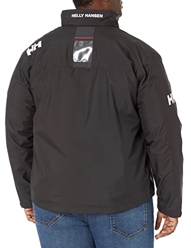 Helly Hansen Men's Crew Midlayer Waterproof Jacket, Black, X-Large