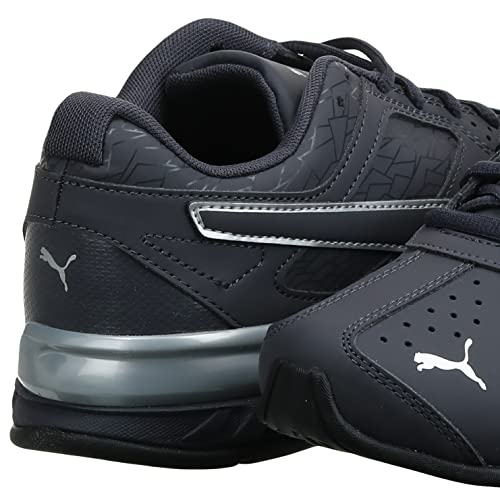 PUMA Men's Tazon 6 Fracture FM Cross-Trainer Shoe, Periscope/Silver, US 13