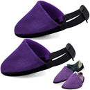 Zhanmai Bowling Shoe Slider 2 Pack Bowling Shoe Cover with Elastic Band Adjustable Bowling Accessories for Men Women Bowler Playing Ball Dancing, L, Purple, Large