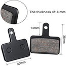 Zonon 4 Pairs Bike Brake Pads for TRP Tektro Shimano Deore Br-M575 M525 M515 T615 T675 M505 M495 M486 M485 M475 M465 M447 M446 M445 M416 M415 M395 M375 M315 M355 C601 C501s