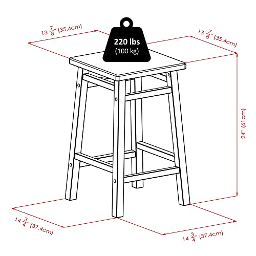 Winsome Carter Bar Stool, Walnut