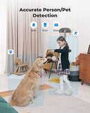Reolink 5MP Wireless Security Camera Indoor PTZ, Pan Tilt 3X Optical Zoom 2.4/5GHz Dual-Band WiFi, Motion Detection CCTV IP Camera for The Baby, Elder, Pet | E1 Zoom