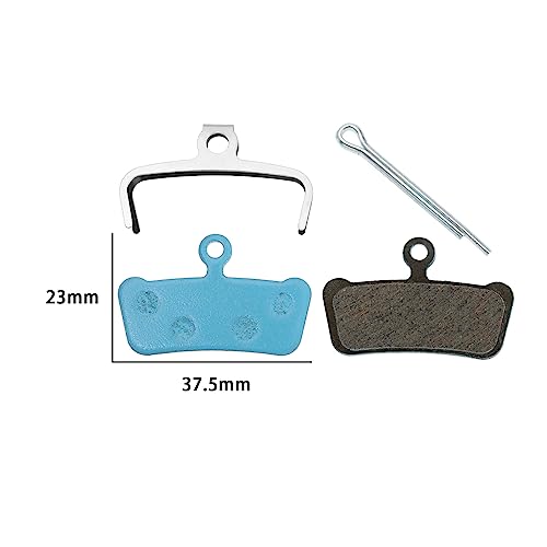 VGOL 2 Pairs Bicycle Disc Ceramic Brake Pads Compatible with SRAM Guide R/RS/RSC Compatible with Avid XO Trail Mountain Bike Road Bike Cycling Components Blue