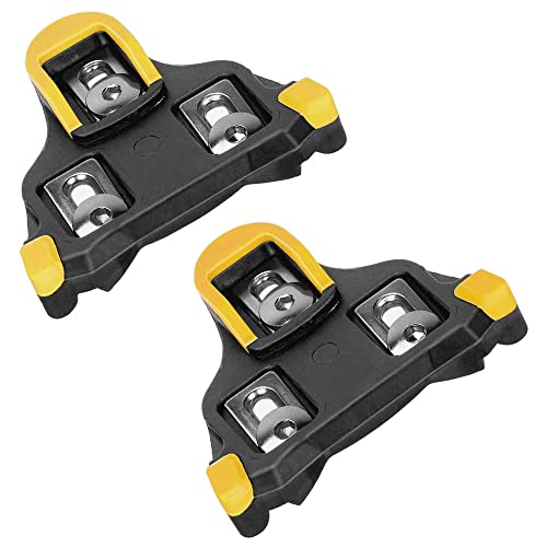 (Yellow (2pcs)) Shoes Road Self-Locking Bike Cycling Pedal Cleats Set for SM-SH11 SPD-SL