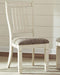 Ashley Furniture Signature Design - Bolanburg Dining Room Chair - Antique White