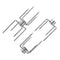 onlyfire Double Ended 8-Prong Rotisserie Fork + 4-Prong Meat Forks (2 Pieces), BBQ Grill Rotisserie Chicken Forks Kit, Fits 12 MM Hexagon & 10 MM and 8 MM Square Spit Rods