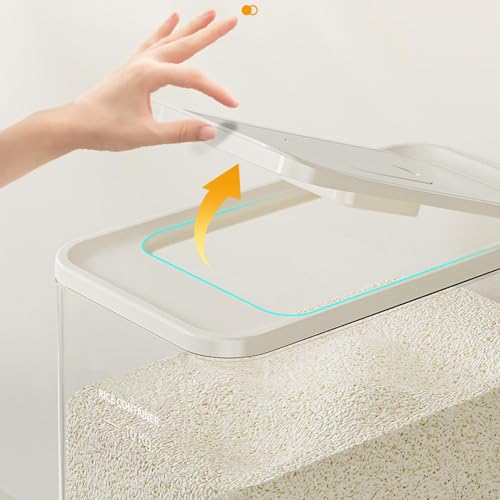 Rice Holder, Rice Storage Container 10kg, Rice Dispenser, Rice Storage, Grain Dispenser For Rice Storage, Dry Food Storage Containers, Moisture Proof Rice Bin, Kitchen Rice Holder For Kitchen Pantry