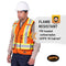 Pioneer V2540750U-X LFR-Tech Hi-Vis 88/12 7 oz FR/ARC-Rated Surveyor's Safety Vest, Snap Closure, Orange, XL