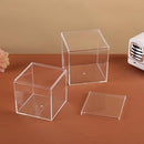 10 Pieces Clear Acrylic Boxes with Lid, 5.5x5.5x5.5cm Square Cube Acrylic Display Case Storage Boxes Organizer Containers for Candy Jewelry Collectibles