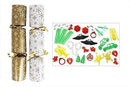 50 Christmas Crackers 10" Gold Snowflake Catering New Year Party Bulk Xmas