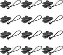 12 Pcs Tarp Clips and 12Pcs Ball Bungee Cords -Tarp Clamps Heavy Duty Lock Grip Tent Pool Awning Fasteners Clips with 6 Inch Bungee Ball Cords for Outdoor Camping Canopies Tarps Cargo Tent etc.