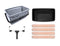 ROLLINGDOG 7PC 18" Paint Roller Kit - 18 Inch Paint Roller Frame,Microfiber Paint Roller Sleeves（Pack of 4,Paint Bucket with Lid (Upgraded Version)