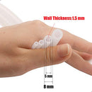 Silicone Tube 3/16"(5mm) ID x 5/16"(8mm) OD Clear Flexible Silicone Rubber Tubing Water Air Hose Pipe Transparent (3.3ft / 1m;5 x 8mm)