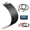 100W Mono Silicon Solar Panel System Solar Cells Solar Panel + 10A Controller + 3M Cables with Alligator Clip + 3M MC4 Connector Cables for Yacht, Boat, RV, Store, Cabin, 12v Battery Charge