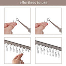 Metal Curtain Track Hooks S Shaped Small Curtain Hooks Stainless Steel Drape Wire Hooks for Ceiling Curtain Drape Track (60)