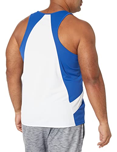 ASICS Mens Team Sweep Singlet Royal/White