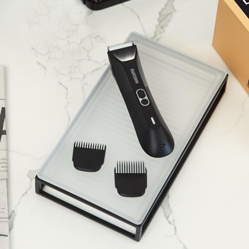 MANSCAPED® The Lawn Mower® 4.0 PRO - Groin & Body Hair Trimmer, Updated SkinSafe® Trimmer Blade, Waterproof Wet/Dry Groomer, USB-C & Wireless Charging Compatible, Men’s Ball Shaver with Travel Lock