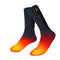 LPCRILLY Rechargeabel Electric Heated Socks,Battery Powered Heating Socks Foot Warmer for Men and Women, Riding Motorcycle Thermal Socks and Bicycle Camping Hiking in Cold Winter Warm Foot (L)