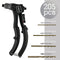 Anesty Rivet Gun Pop Riveter Set, Heavy Duty Hand Riveter Rivet Gun Kit with 200 Aluminum Blind Pop Rivets 2.4mm 3.2mm 4mm 4.8mm, Riveting Gun Tool with 4 HSS Drill Bits and Replaceable Nozzles