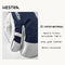 Hestra Mens and Womes Ski Gloves: Army Leather 3-Finger Winter Mitten, Navy, 6