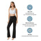 Lanbaosi Bootcut Yoga Pants for Women High Waisted Tummy Control Flare Leggings with Pockets Wide Leg Bootleg Workout Pants Black