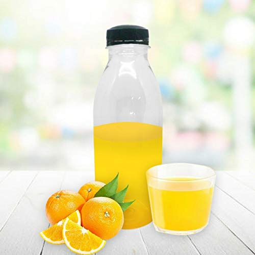 Packware Juice Plastic Bottles - Reusable Drink Containers with Black Lids - Reusable & Leak-Proof Juice Bottles, Great for Storing Homemade Juices Water Smoothies & Much More - 50 Pack(300ml)