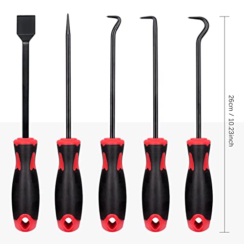 Swpeet 11Pcs Long Magnetic Telescoping Tool Kit, Precision Scraper Gasket Scraping Hose Removal and Fastener Remover Set Perfect for Automotive and Electronic Tools